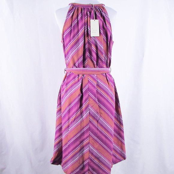 a new day 100% Cotton Sleeveless Striped Sun Dress - Picture 6 of 9